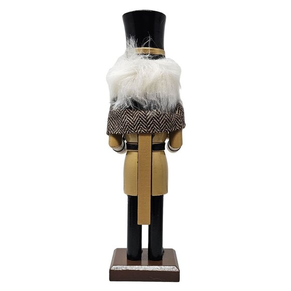 Scrooge Miser Frugal 10" Wood Christmas Nutcracker - Picture 3 of 4